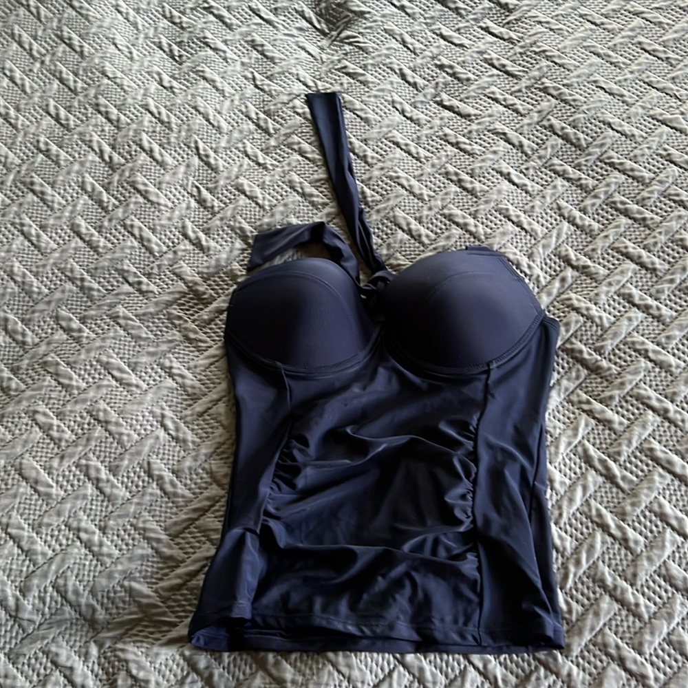 NWT Navy Blue Tankini Top